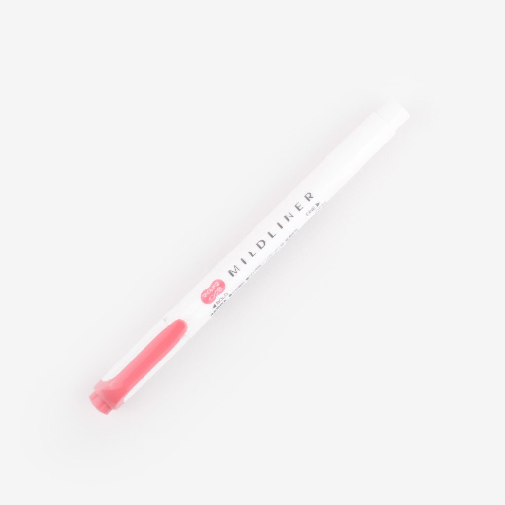 Mildliner Double-Sided Highlighter - Red