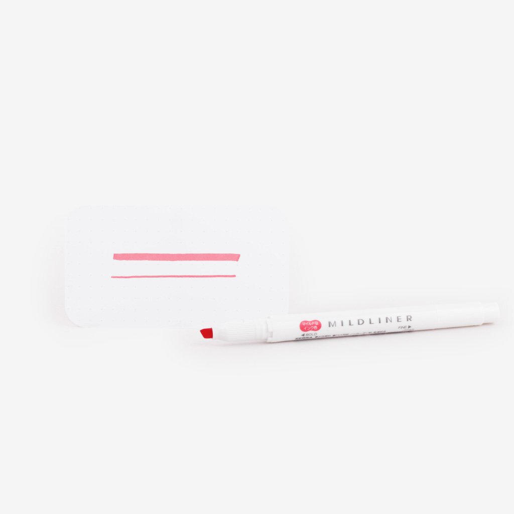 Mildliner Double-Sided Highlighter - Red