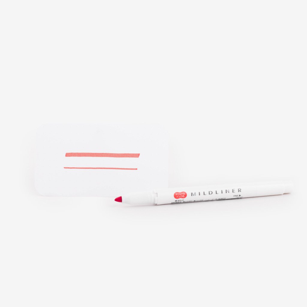 Mildliner Double-Sided Highlighter - Vermilion