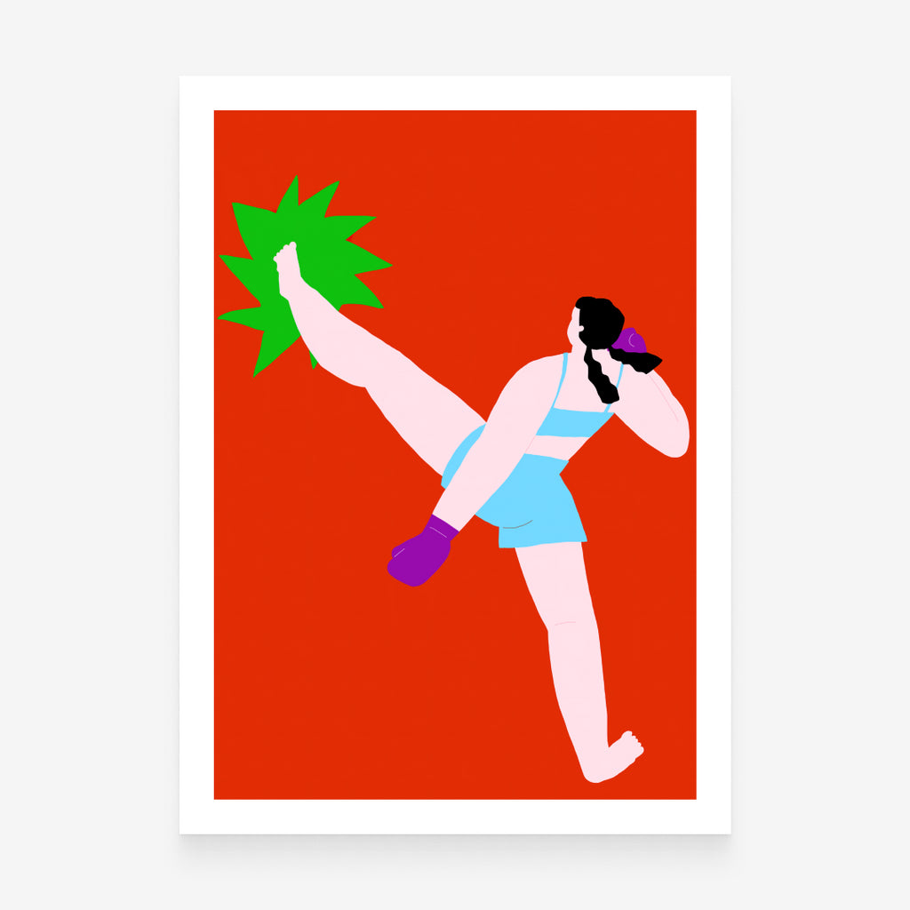 Muay Thai Girls: Tae Trong Art Print