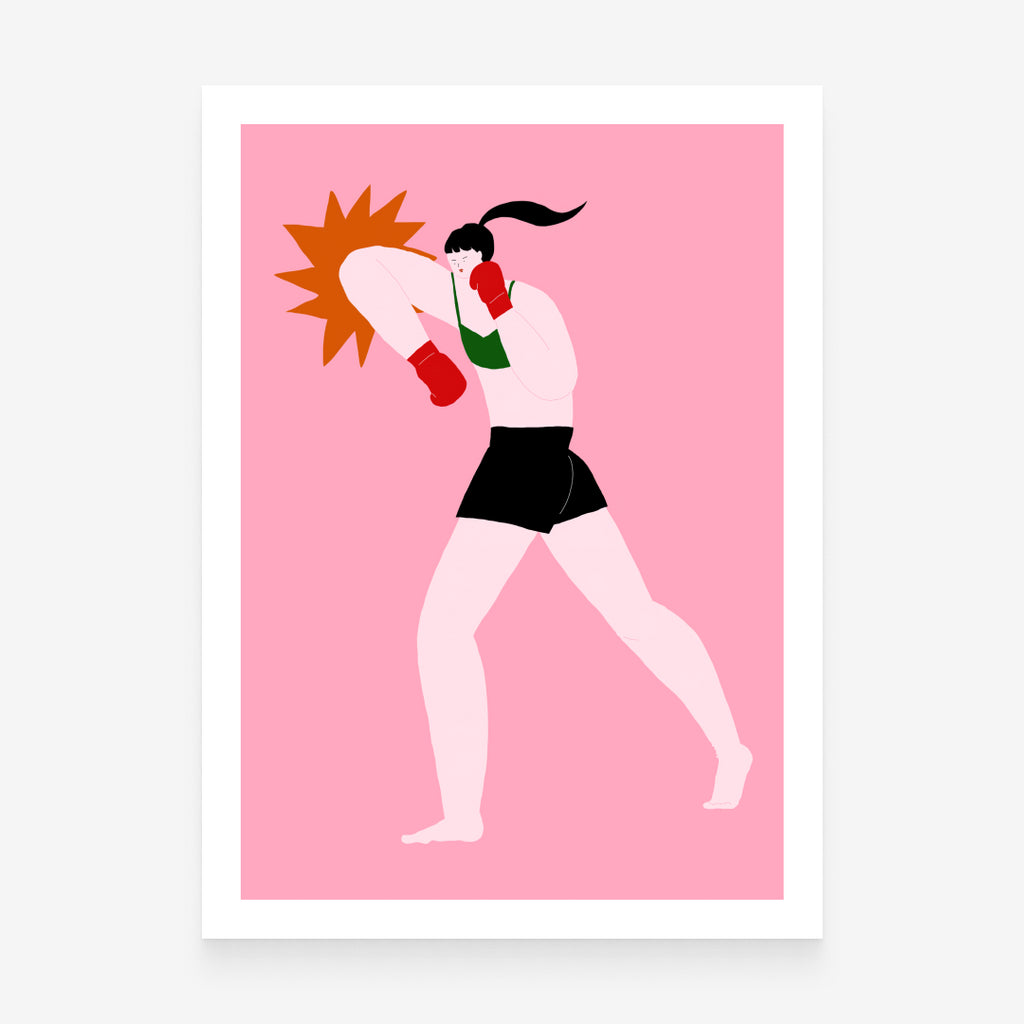 Muay Thai Girls: Sok Chieng Art Print