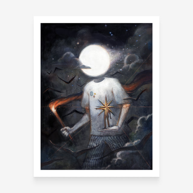 Moonboy and His Starguide Art Print