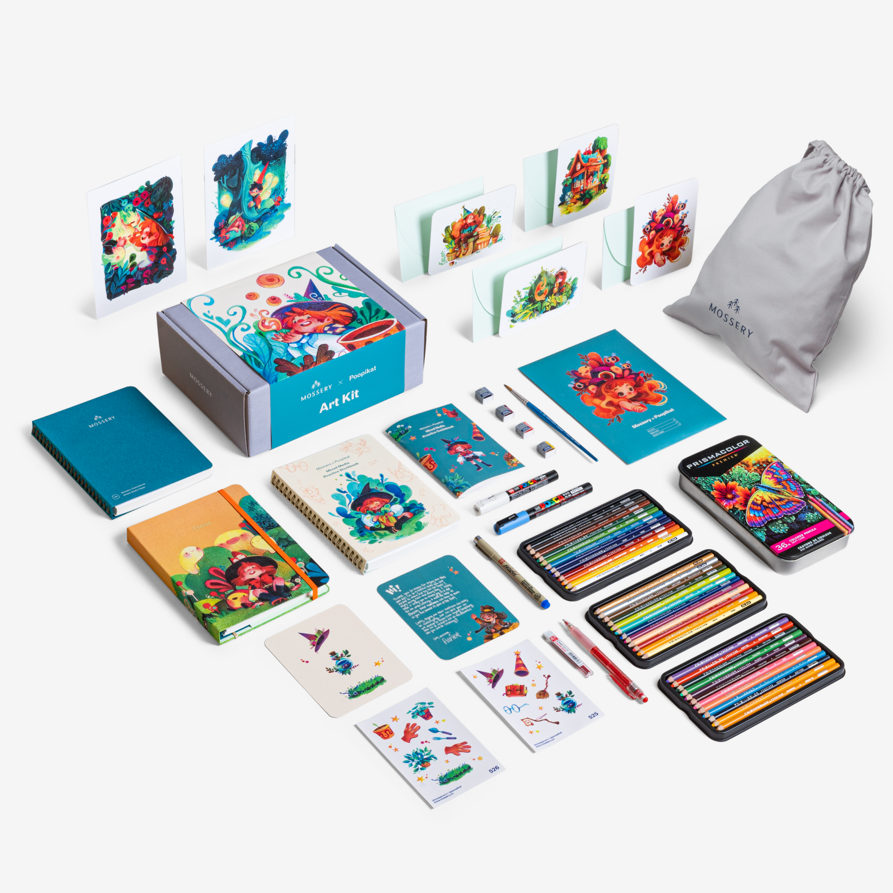 Poopikat Mixed Media Art Kit by @poopikat